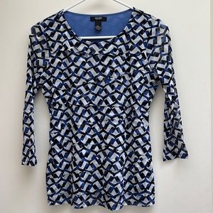 Alfani tiered print top